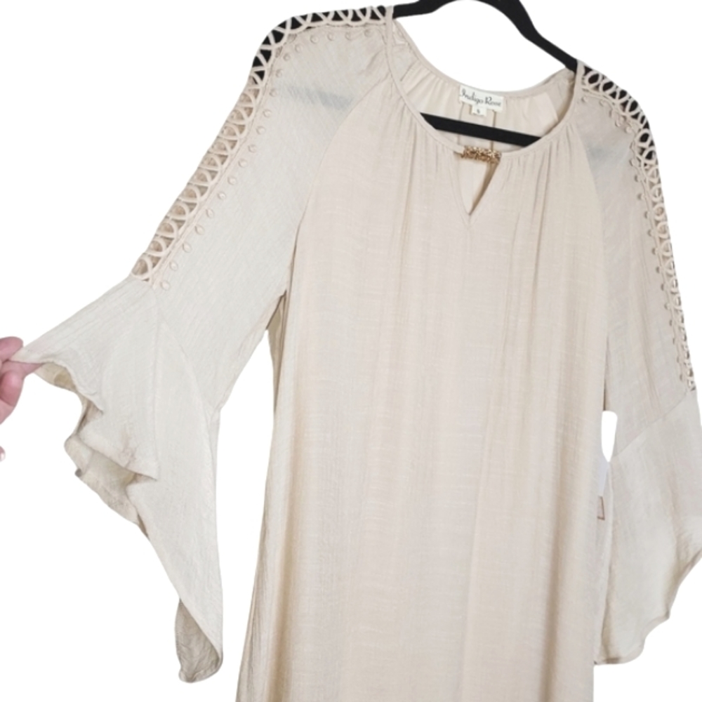 Indigo Rose Women S Vanilla Girl Coastal Crochet Lace Dress NEW NWT